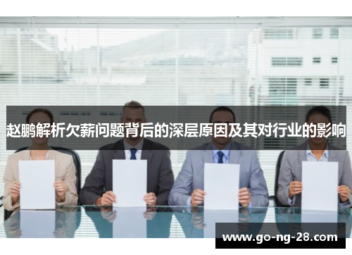 赵鹏解析欠薪问题背后的深层原因及其对行业的影响